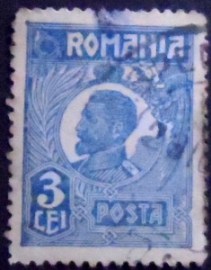 Selo postal da Romênia de 1922 King Ferdinand I 3