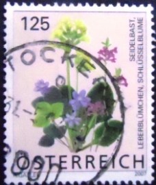Selo postal Áustria de 2007 Daphne mezereum