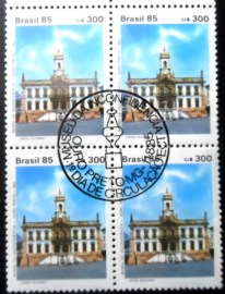 Quadra postal do Brasil de 1985 Museu da Inconfidência C 1473 MCC