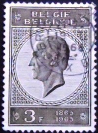 Selo postal da Bélgica de 1965 Leopold I