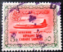 Selo postal da Arábia Saudita de 1960 Convair