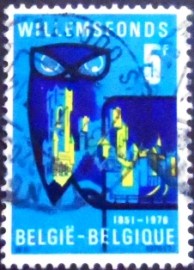Selo postal da Bélgica de 1976 Willemsfonds Emblem