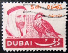 Selo postal de Dubai de 1967 Sheik Rashid Ben Said Al Maktoum 5