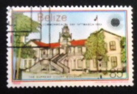 Selo postal de Belize de 1983 Supreme Court Building
