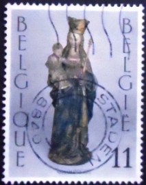 Selo postal da Bélgica de 1993 Madonna and Child