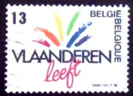 Selo da Bélgica de 1988 Vlaanderen Leeft