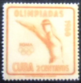 Selo postal de Cuba de 1960 Pistol Shooting