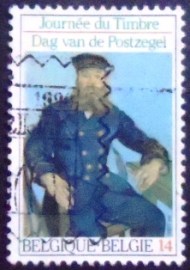 Selo da Bélgica de 1990 Postman Roulin