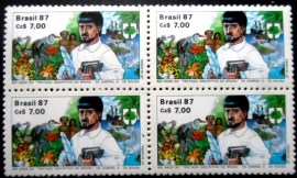 Quadra de selos postais do Brasil de 1988 Gabriel Soares de Souza