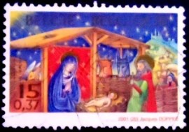 Selo da Bélgica de 2001 Birth of Jesus Christ