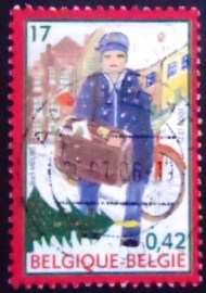 Selo postal da Bélgica de 2000 Postman