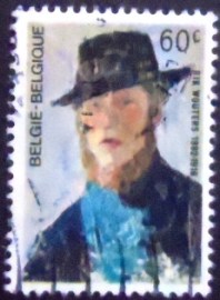 Selo postal da Bélgica de 1966 Rik Wouters