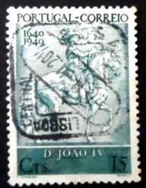 Selo postal de Portugal de 1940 King Joao IV