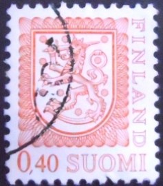 Selo postal da Finlândia de 1975 Coat of Arms Type I 11¾ 40