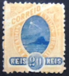 Selo postal do Brasil de 1902 - Madrugada 20