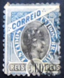 Selo postal do Brasil de 1902 Alegoria da República