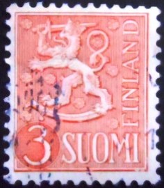 Selo da postal da Finlândia de 1954 Coat of Arms 3