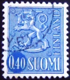 Selo da postal da Finlândia de 1967 Coat of Arms 0,40