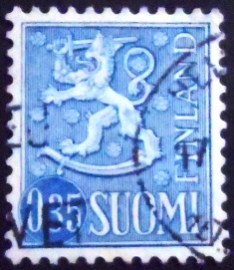 Selo da postal da Finlândia de 1963 Coat of Arms 0,35