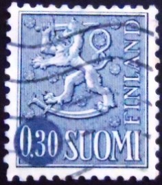 Selo da postal da Finlândia de 1963 Coat of Arms 0,30
