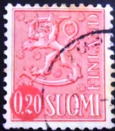 Selo da postal da Finlândia de 1963 Coat of Arms 0,20