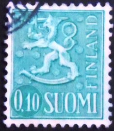 Selo da postal da Finlândia de 1963 Coat of Arms 0,10