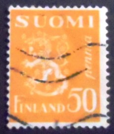 Selo da postal da Finlândia de 1930 Coat of Arms 50