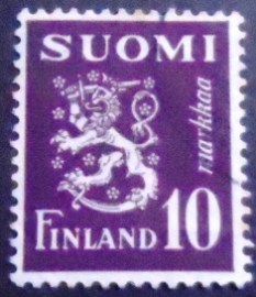 Selo da postal da Finlândia de 1930 Coat of Arms 10