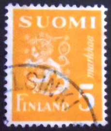 Selo da postal da Finlândia de 1946 Coat of Arms 5