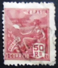 Selo postal do Brasil de 1929 Aviação 50