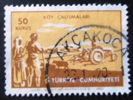 Selo postal de Turquia de 1969 Development