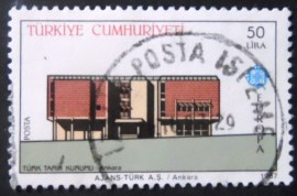 Selo postal de Turquia de 1987 Turkish History Institute