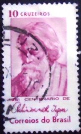 Selo postal do Brasil de 1961 Rabindranath Tagore