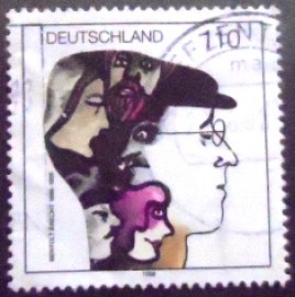 Selo postal da Alemanha de 1998 Bertolt Brecht