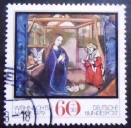 Selo postal da Alemanha de 1979 Nativity