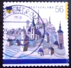 Selo postal da Alemanha de 2002 1000 years of Bautzen