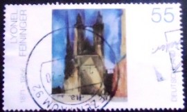 Selo postal da Alemanha de 2002 Halle Market Church
