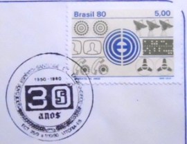 Envelope Comemorativo de 1980 30 Anos Soc. Espírito-Santense