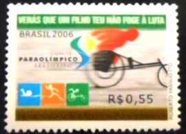 Selo postal do Brasil de 2006 Homenagem aos Atletas Paraolímpicos