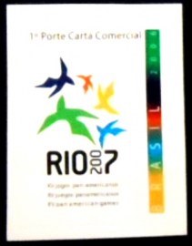 Selo postal do Brasil de 2006 XV Jogos Pan-Americanos Rio 2007