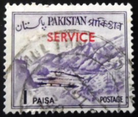 Selo postal do Paquistão de 1961 Khyber Pass