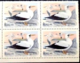 Quadra de selos postais do Brasil de 1985 Atoba