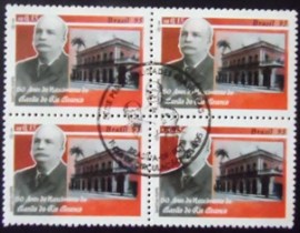 Quadra de selos postais do Brasil de 1995 Barão do Rio Branco DF