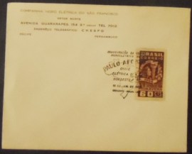 Envelope de 1955 Inauguração Paulo Afonso