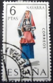 Selo postal da Espanha de 1968 Navarra