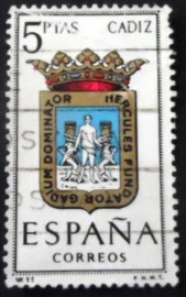 Selo postal da Espanha de 1962 Cádiz