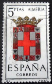 Selo postal da Espanha de 1962 Almeria