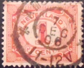 Selo postal da Holanda de 1899 Figure 1