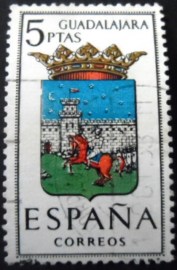 Selo postal da Espanha de 1963 Guadalajara