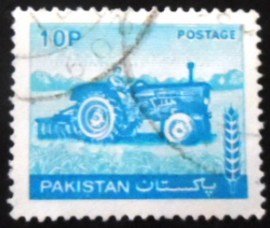 Selo postal do Paquistão de 1979 Tractor